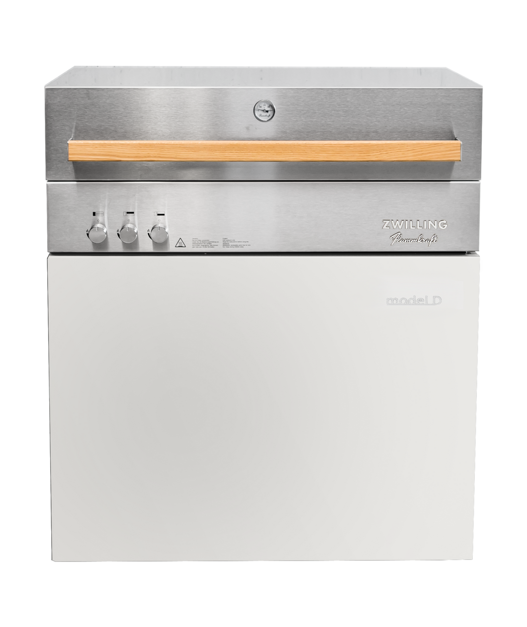 Flammkraft Model D Natural Gas Grill - Ivory White - 1030975