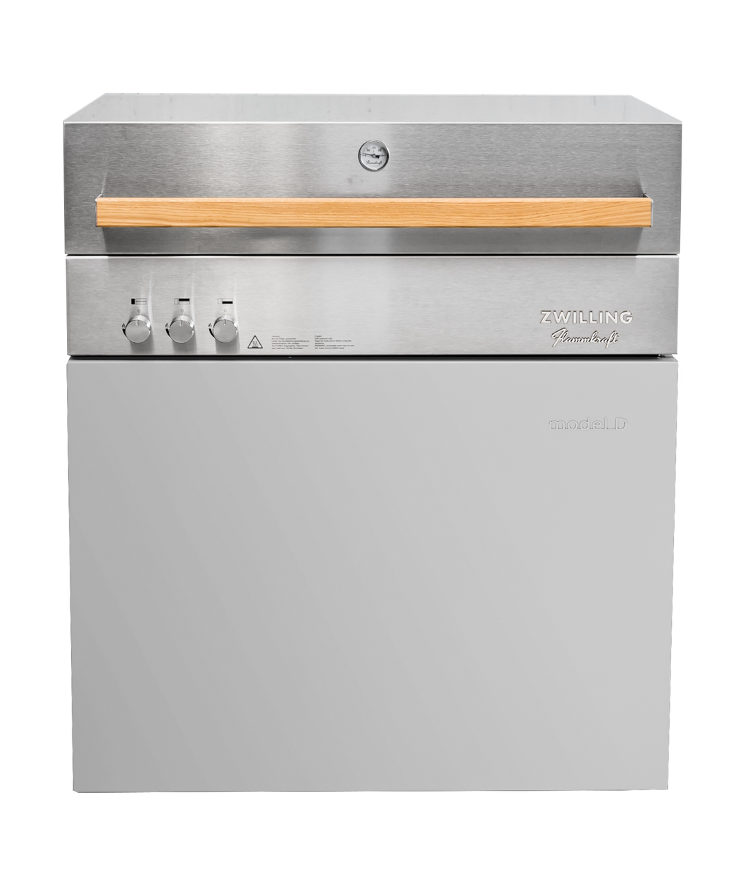 Flammkraft Model D Propane Gas Grill - Light Grey - 1029485