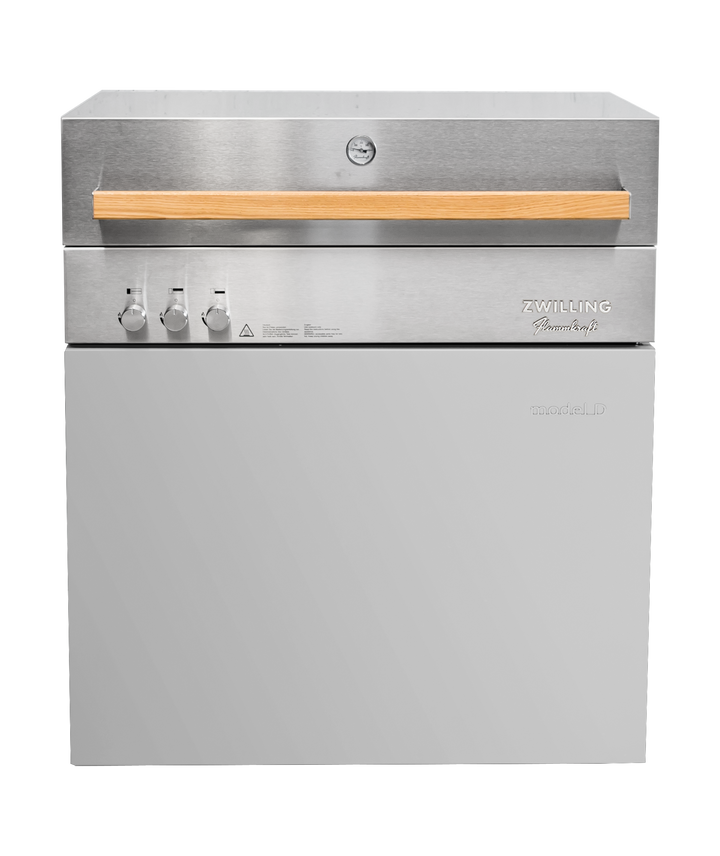 Flammkraft Model D Propane Gas Grill - Light Grey - 1029485