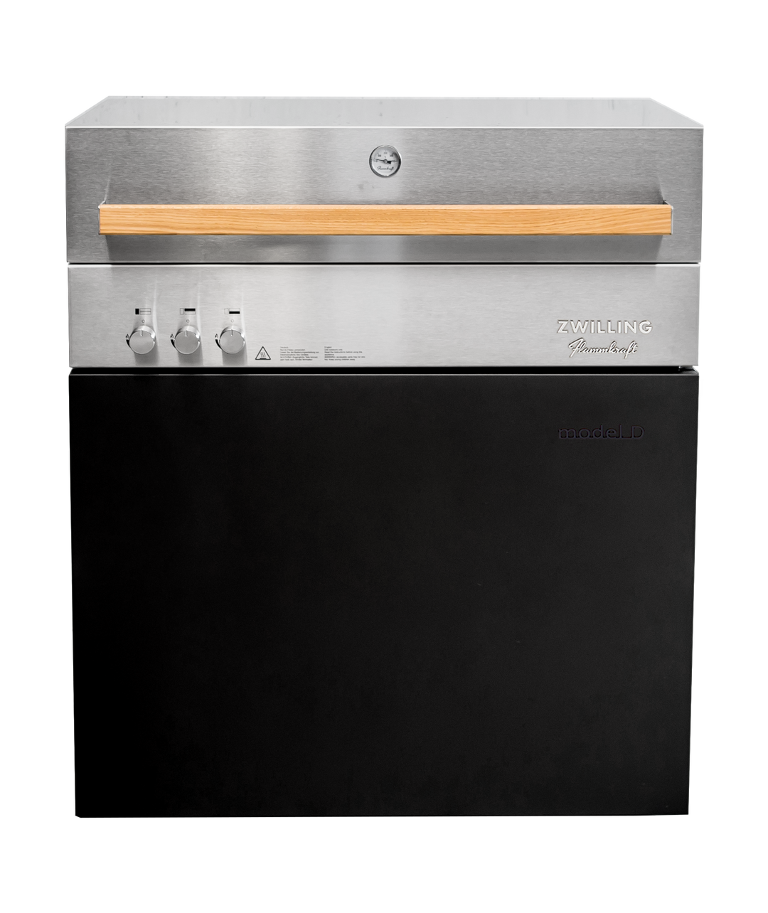 Flammkraft Model D Natural Gas Grill - Ivory Black - 1030978