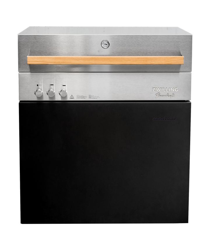 Flammkraft Model D Natural Gas Grill - Ivory Black - 1030978