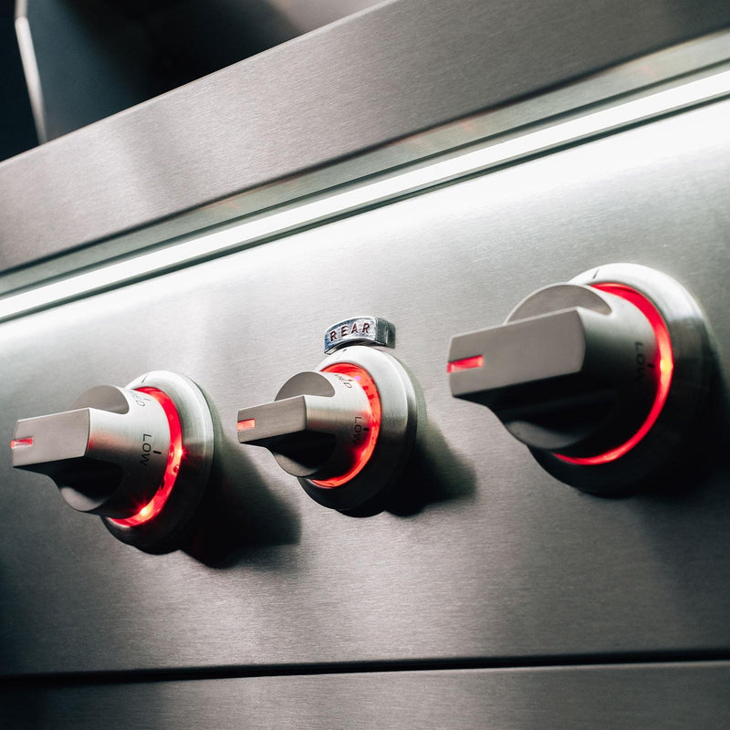 Summerset Quest 42-in 3 Burner Built-In Gas Grill w/ Rear Infrared Burner, Rotisserie Kit, & Drop-In Griddle Plate - QST42-LP