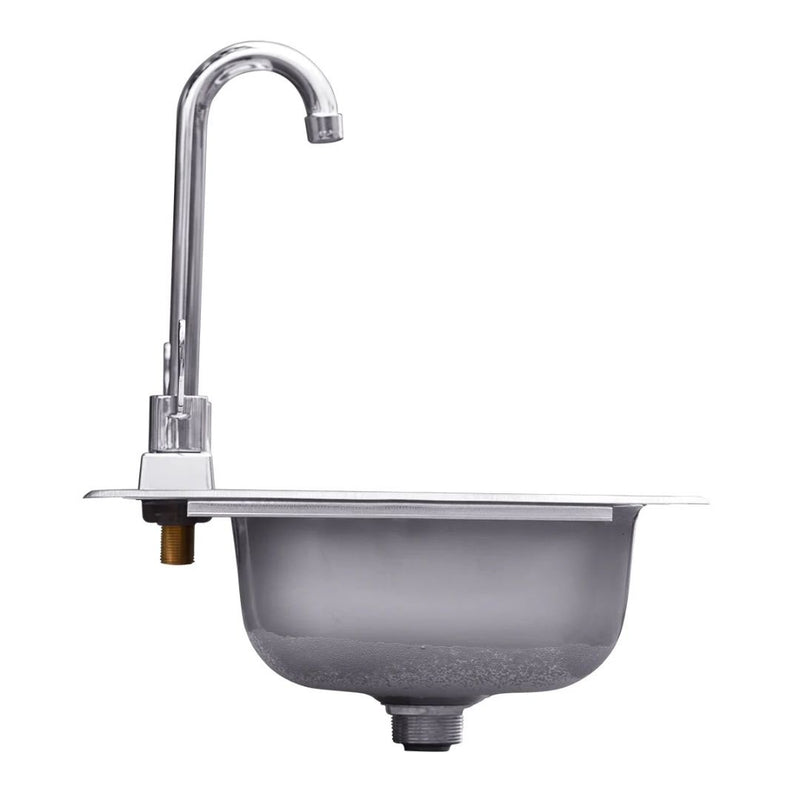 Summerset 15" Drop-in Sink & Hot/Cold Faucet - SSNK-15D