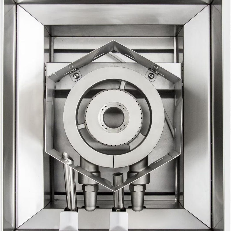 Blaze Premium LTE Built-In Propane High Performance Power Burner W/ Wok Ring & Stainless Steel Lid - BLZ-PBLTE