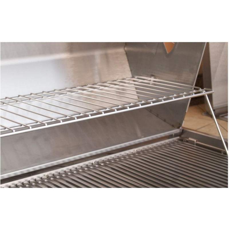 Fire Magic Legacy 24-Inch Smoker Charcoal Grill On Patio Post - 22-SC01C-P(G)6