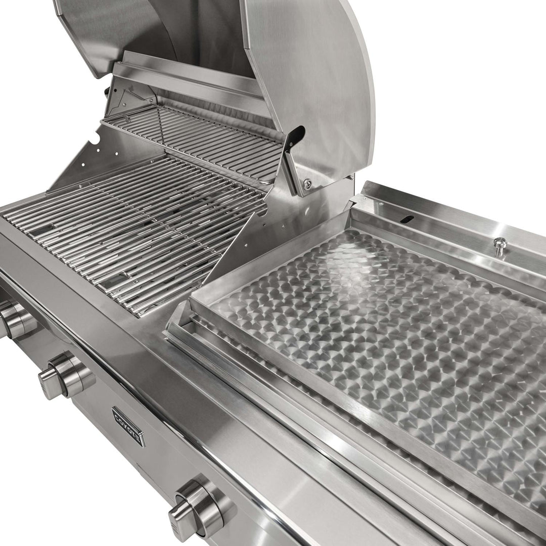 Coyote 50-in Built-In Gas Grill / Flat Top Combo - C3CO50