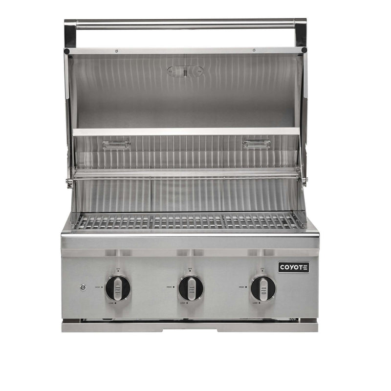 Coyote C-Series 30-in 3-Burner Built-In Gas Grill - C3C30