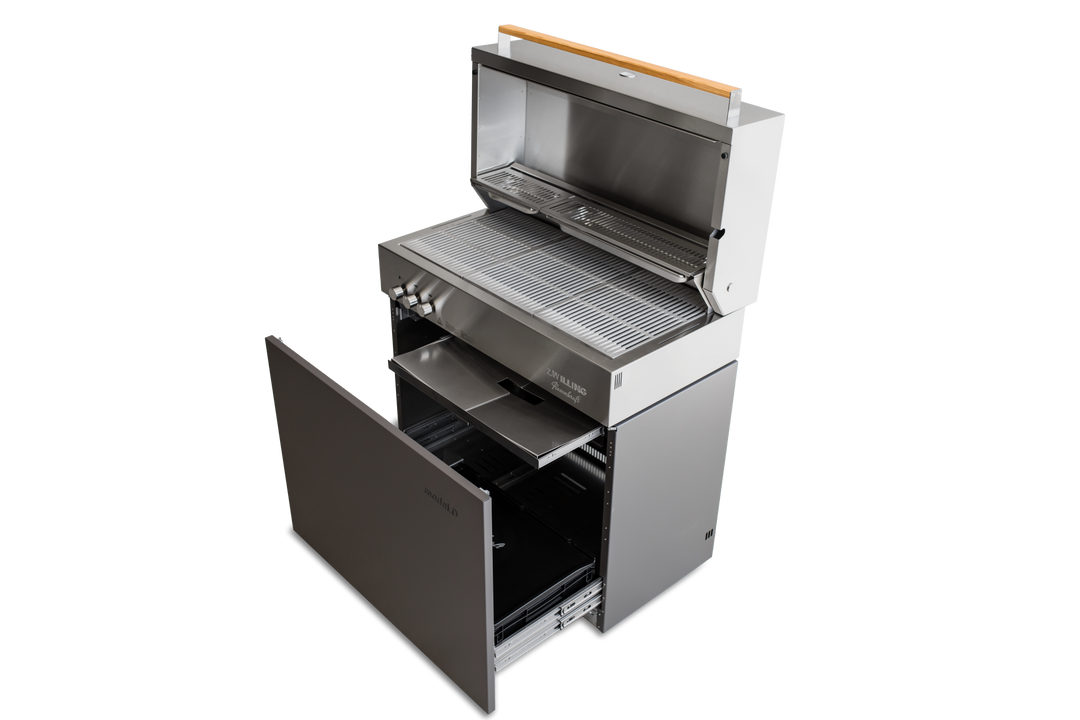 Flammkraft Model D Natural Gas Grill - Deep Umbra - 1030973