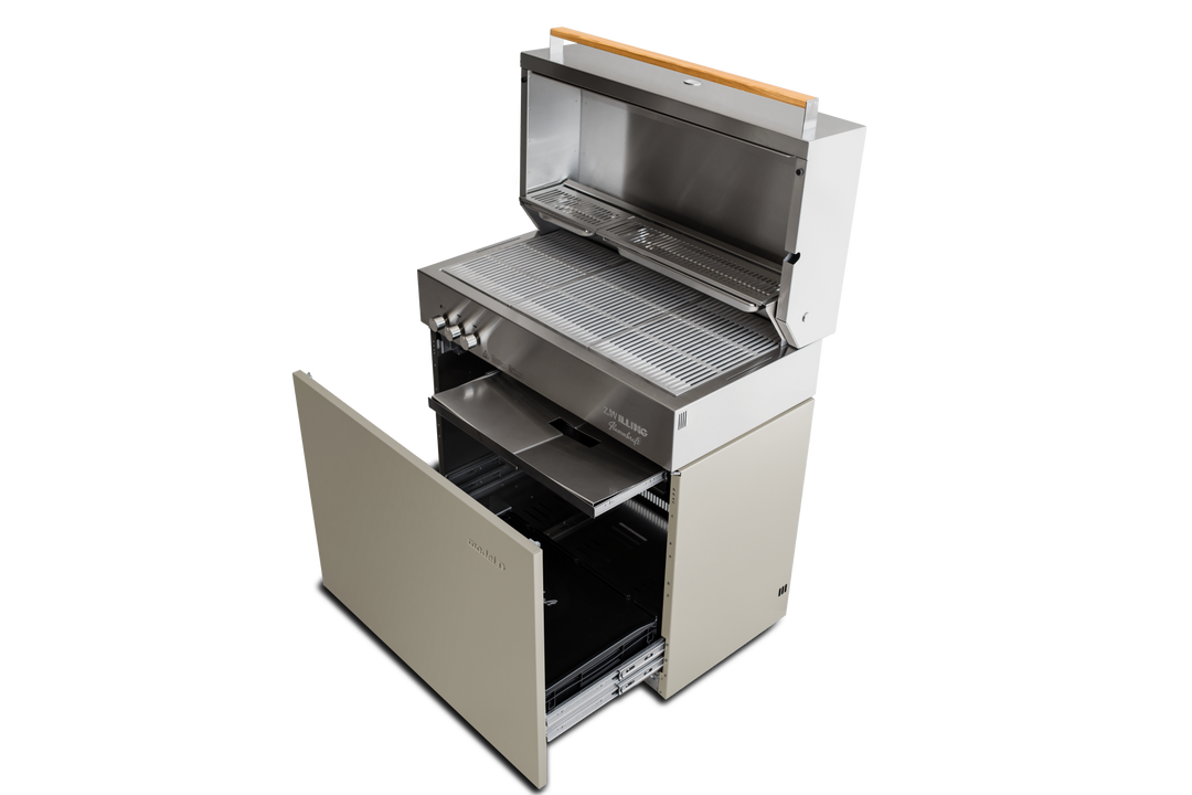 Flammkraft Model D Propane Gas Grill - Taupe - 1029541