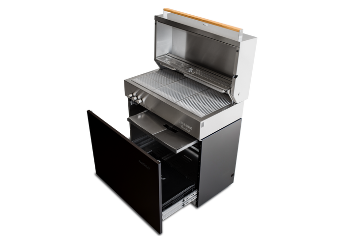 Flammkraft Model D Natural Gas Grill - Ivory Black - 1030978