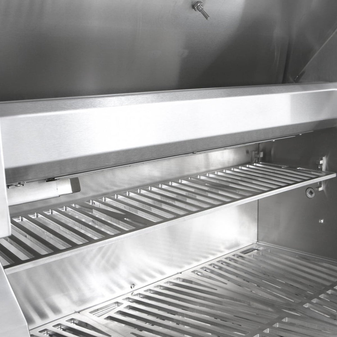 Hestan 30-Inch Gas Grill w/ Rotisserie On Double Door Tower Cart