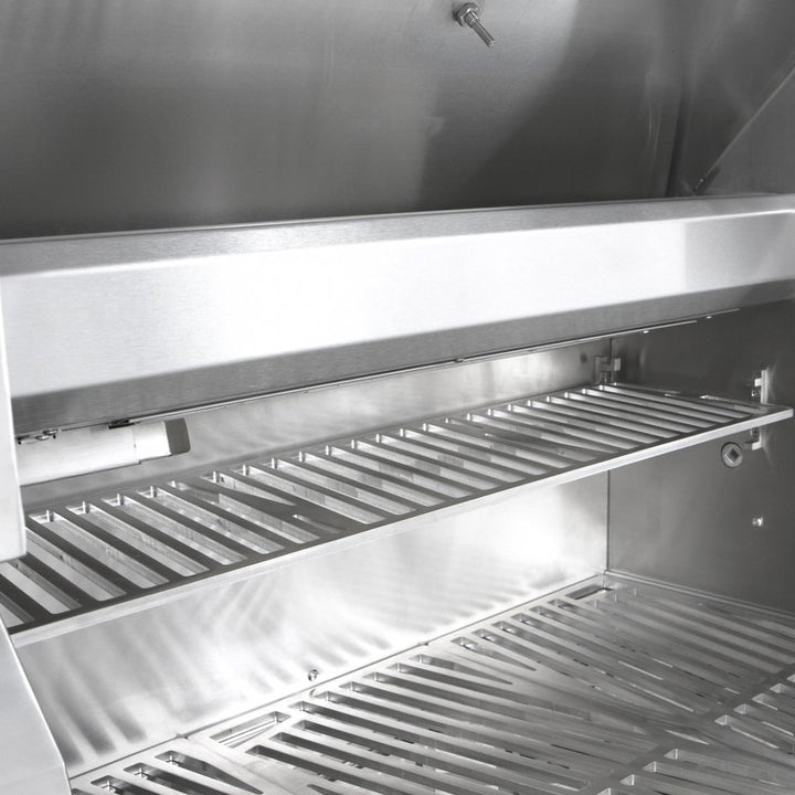 Hestan 30-Inch Gas Grill w/ Rotisserie On Double Door Tower Cart
