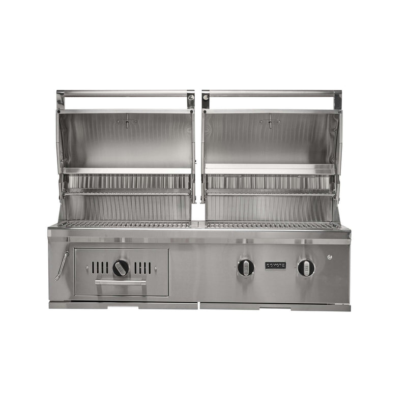 Coyote 50-in Built-In Gas / Charcoal Grill - C3HY50