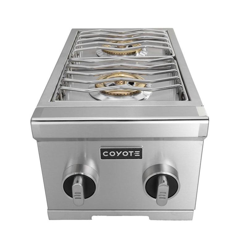 Coyote 12 Inch Built-In Gas Double Side Burner - C3DB