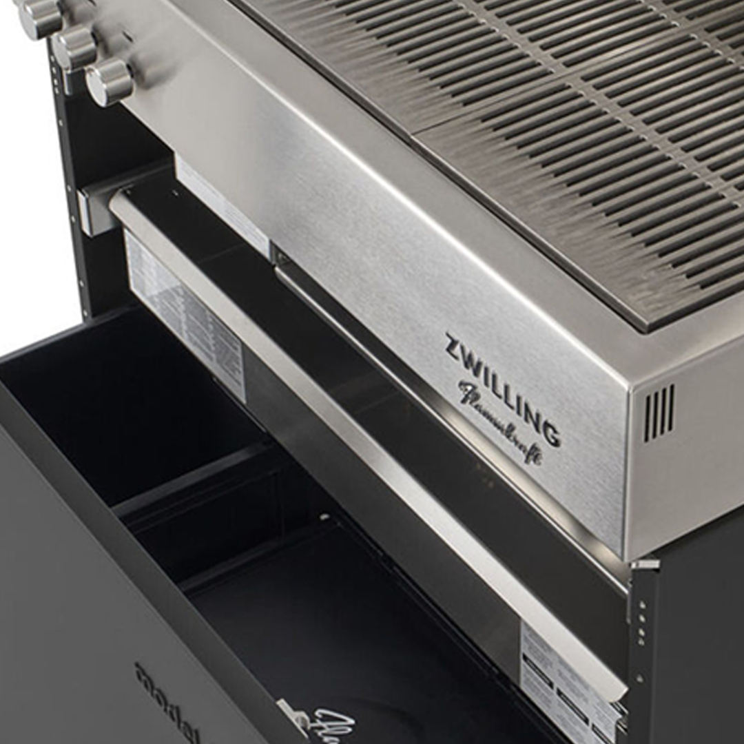 Flammkraft Model D Propane Gas Grill - Light Grey - 1029485