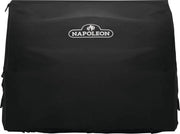 Black grill cover with Napoleon logo on a white background