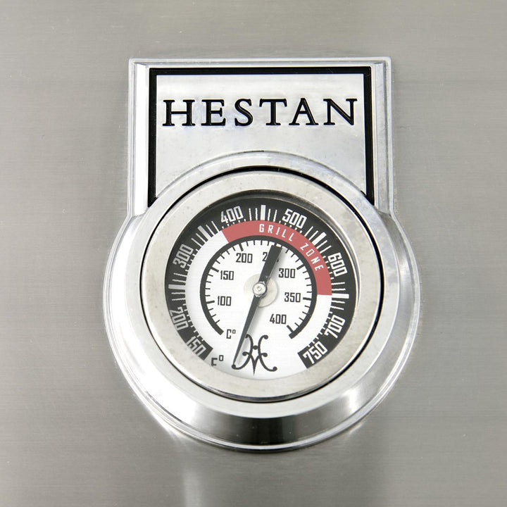 Hestan 30-Inch Gas Grill w/ Rotisserie On Double Door Tower Cart