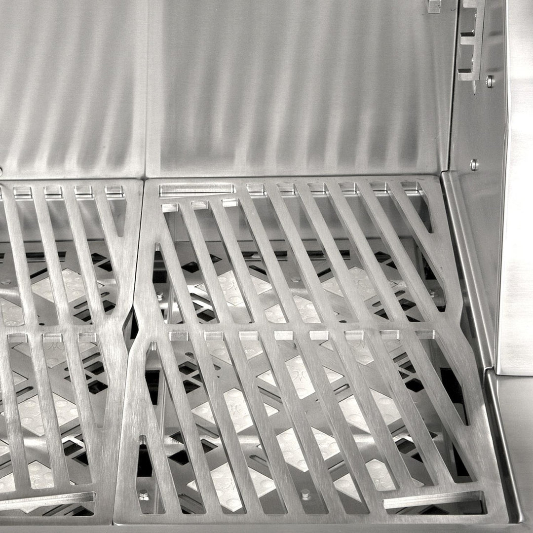 Hestan 30-Inch Gas Grill w/ Rotisserie On Double Door Tower Cart
