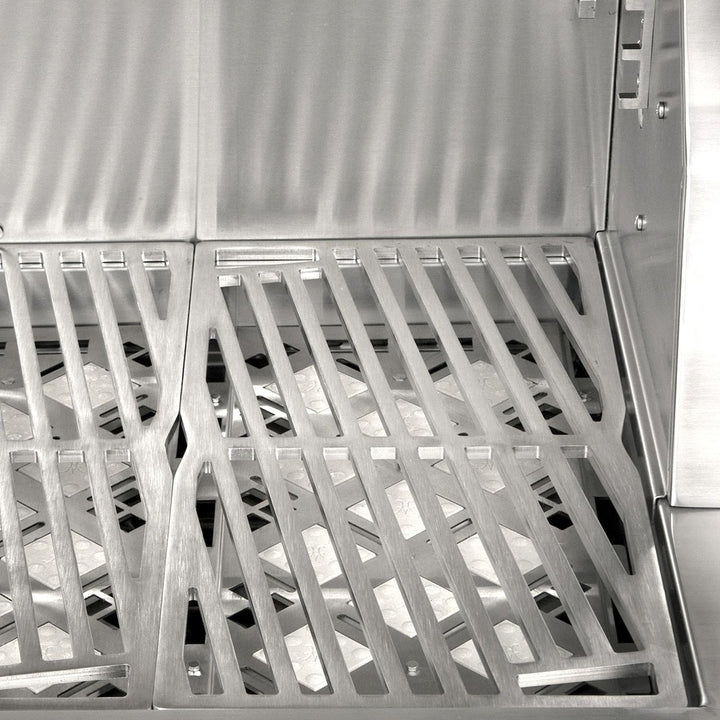 Hestan 30-Inch Gas Grill w/ Rotisserie On Double Door Tower Cart