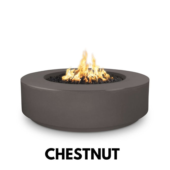 The Outdoor Plus Florence Fire Pit 12" Tall, 42" Round in GRFC Concrete