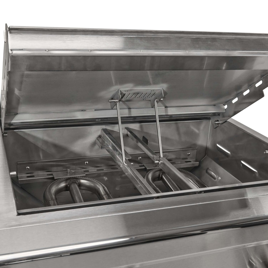 Coyote 50-in Built-In Gas Grill / Flat Top Combo - C3CO50