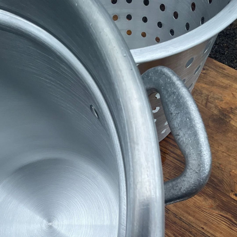 Bayou 60-qt Aluminum Stockpot with Basket ~ a handcrafted classic - 4060