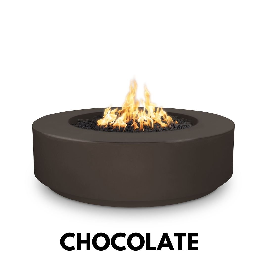 The Outdoor Plus Florence Fire Pit 12" Tall, 42" Round in GRFC Concrete