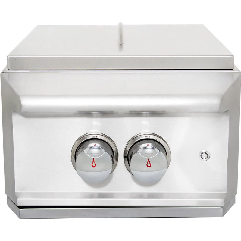 Blaze Professional LUX Built-In Gas High Performance Power Burner W/ Wok Ring & Stainless Steel Lid - BLZ-PROPB