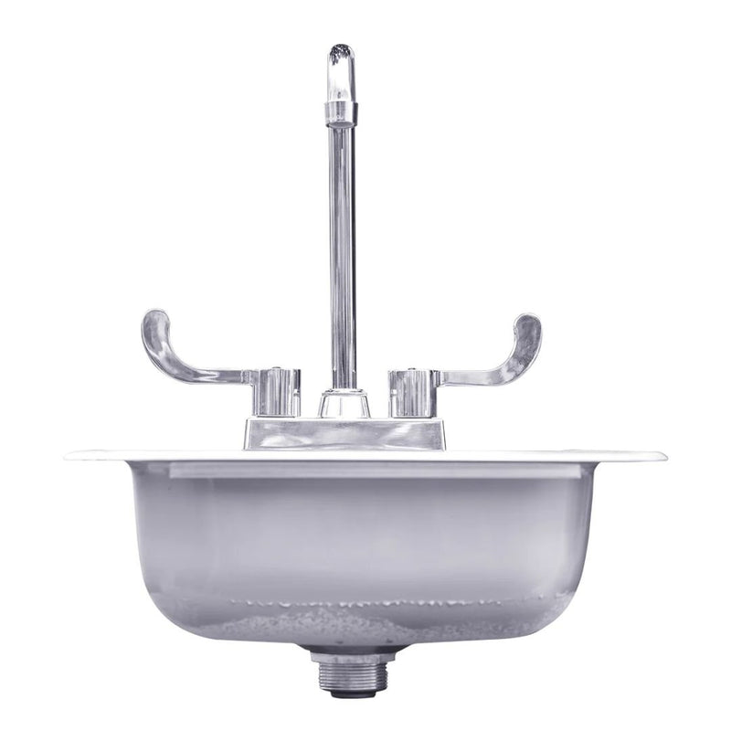 Summerset 15" Drop-in Sink & Hot/Cold Faucet - SSNK-15D