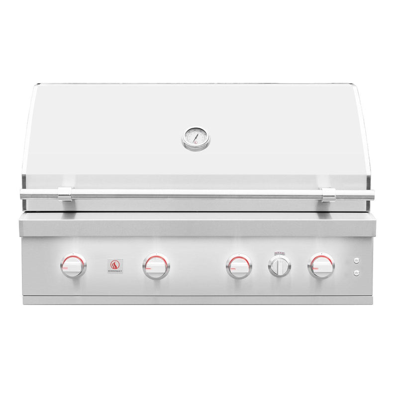 Summerset Quest 42-in 3 Burner Built-In Gas Grill w/ Rear Infrared Burner, Rotisserie Kit, & Drop-In Griddle Plate - QST42-LP