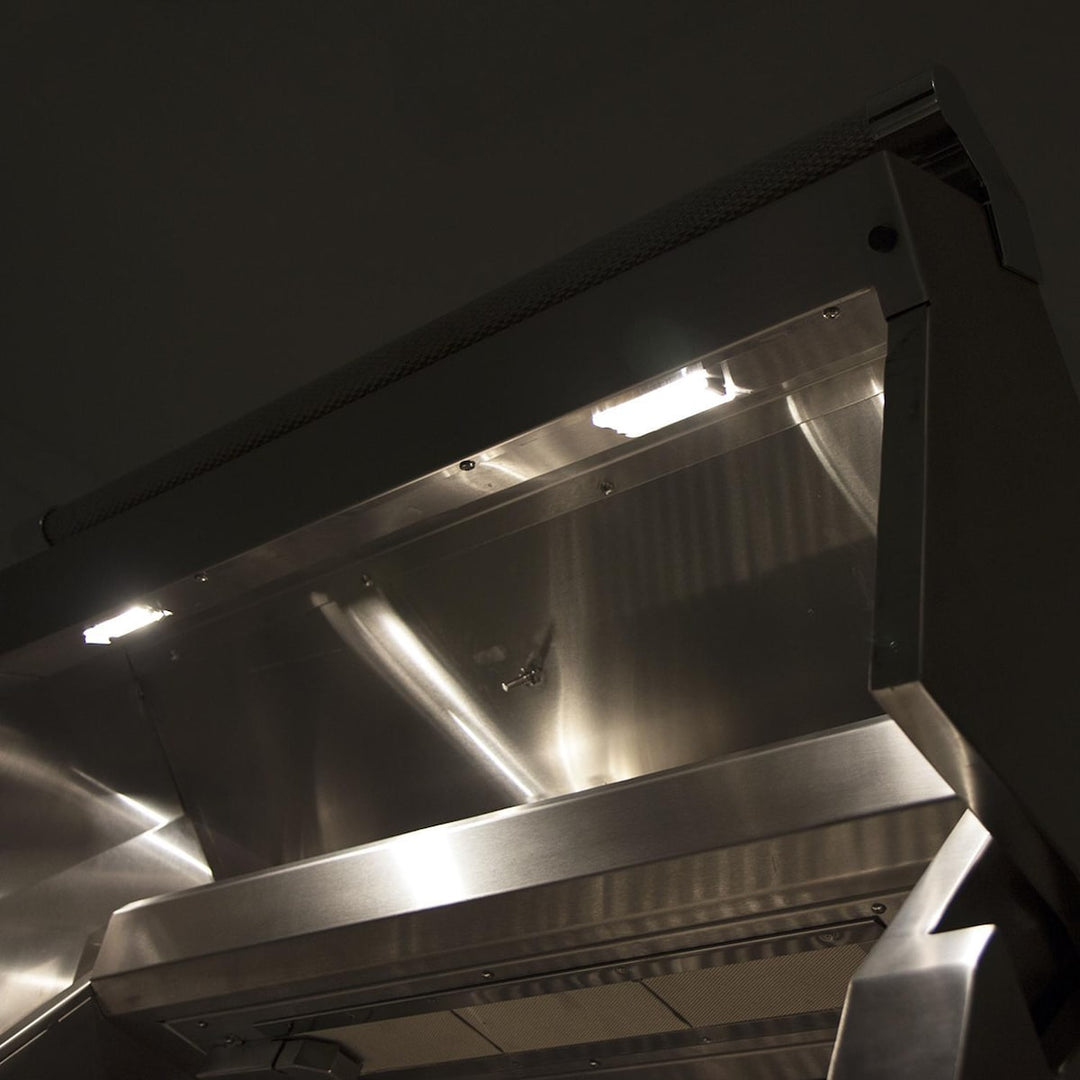 Hestan 30-Inch Gas Grill w/ Rotisserie On Double Door Tower Cart