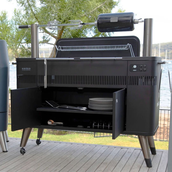 Everdure HUB™ II Charcoal Grill w/  Electric Ignition - HBCE3BUS