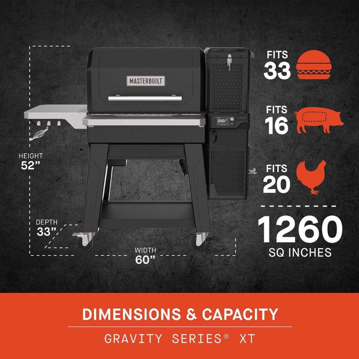 Masterbuilt Gravity Series® XT Digital Charcoal Grill + Smoker - MB20041223
