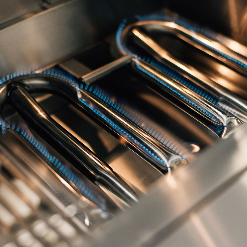 Summerset Quest 42-in 3 Burner Built-In Gas Grill w/ Rear Infrared Burner, Rotisserie Kit, & Drop-In Griddle Plate - QST42-LP