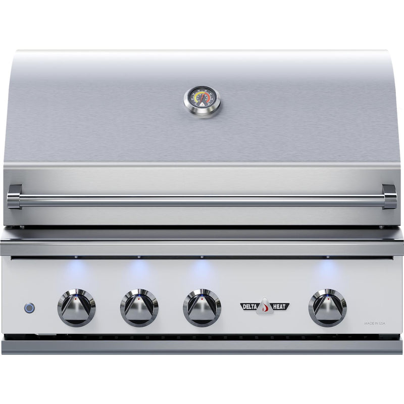 Delta Heat 32-Inch 3-Burner Built-In Gas Grill with Infrared Rotisserie Burner