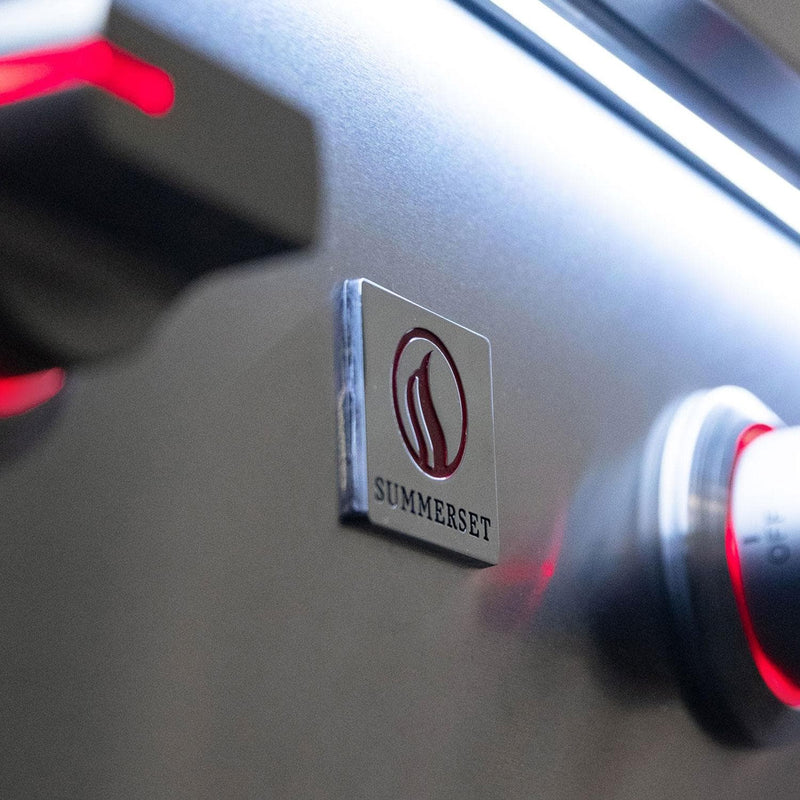 Summerset Quest 42-in 3 Burner Built-In Gas Grill w/ Rear Infrared Burner, Rotisserie Kit, & Drop-In Griddle Plate - QST42-LP