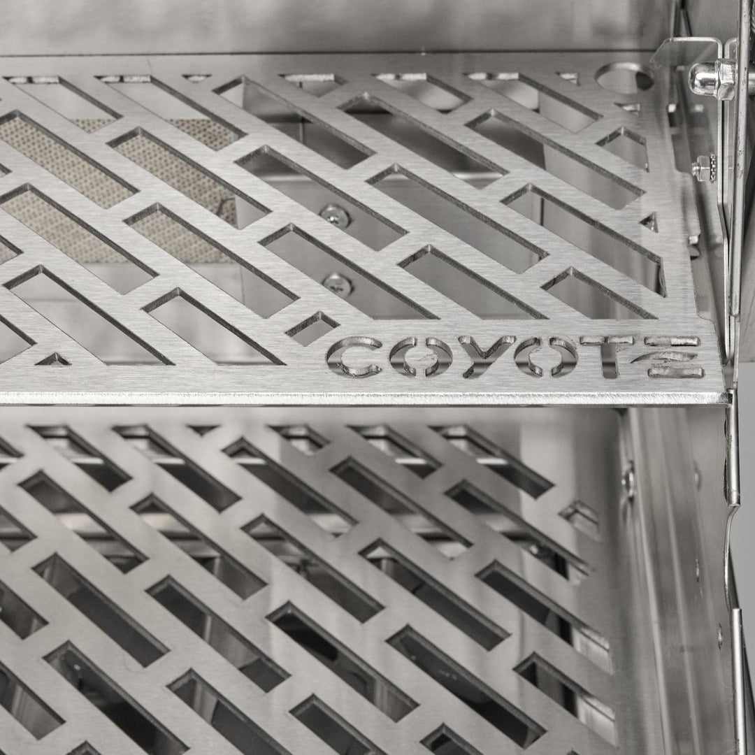 Coyote SL-Series 36-in 4-Burner Built-In Gas Grill w/ Sear Burner, Rotisserie, & Safety Valve - C3SL36