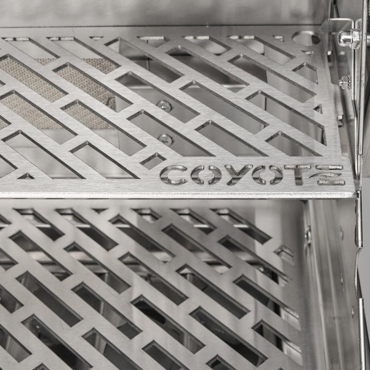 Coyote SL-Series 36-in 4-Burner Built-In Gas Grill w/ Sear Burner, Rotisserie, & Safety Valve - C3SL36