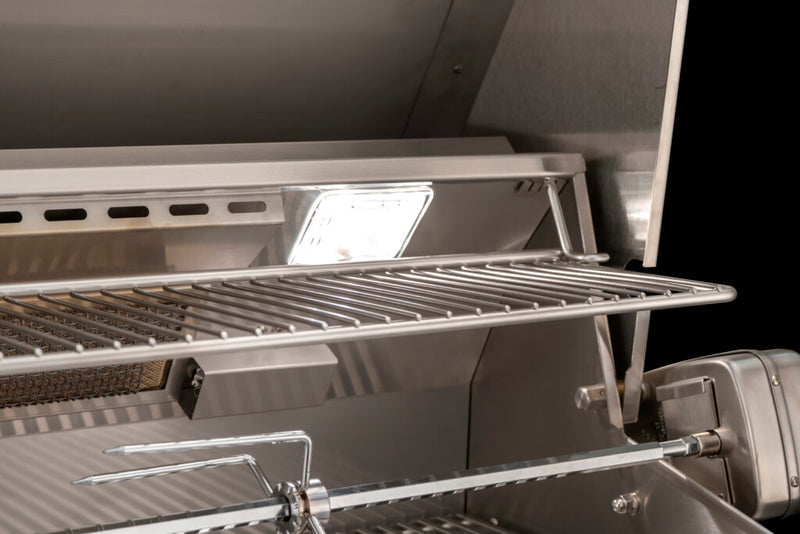 American Outdoor Grill 30-in 3-Burner L-Series Built-In Grill with Lights and Rotisserie - AOG30LN(P)