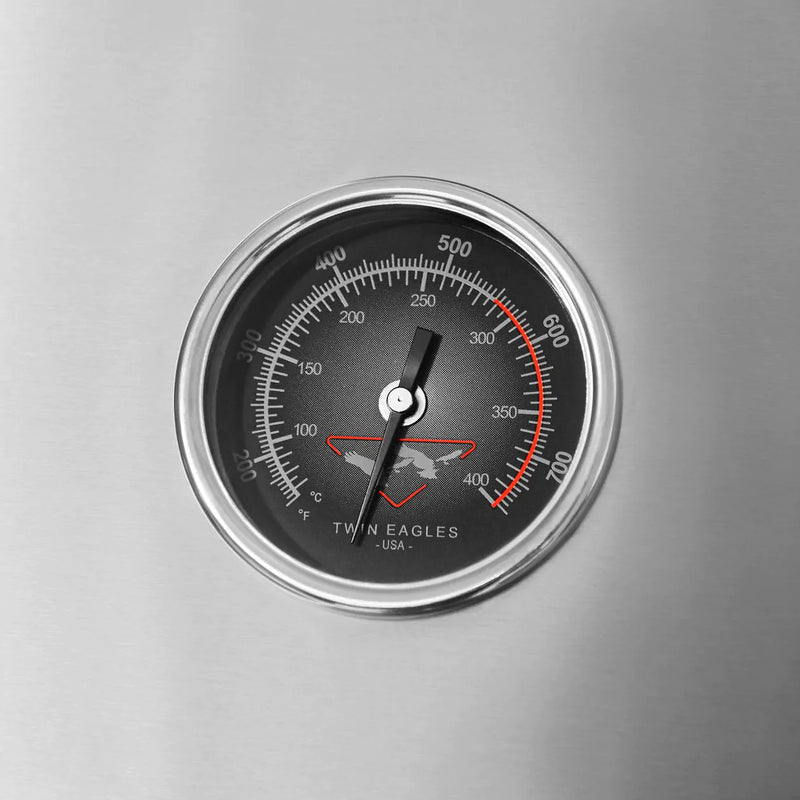 Twin Eagles 54-Inch 4-Burner Gas Grill with Sear Zone & Two Infrared Rotisserie Burners On Deluxe Cart - TEBQ54RS-CN(L) + TEGB54SD-B