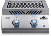 Napoleon grill with two control knobs on a white background