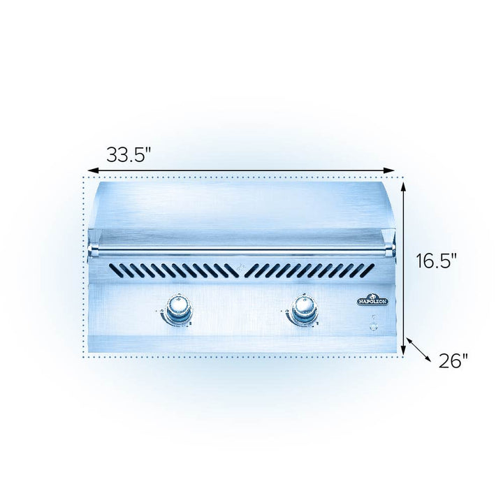 Napoleon Built-In 700 Series 32 Griddle Stainless Steel  2 Burners - BIG32FTNSS