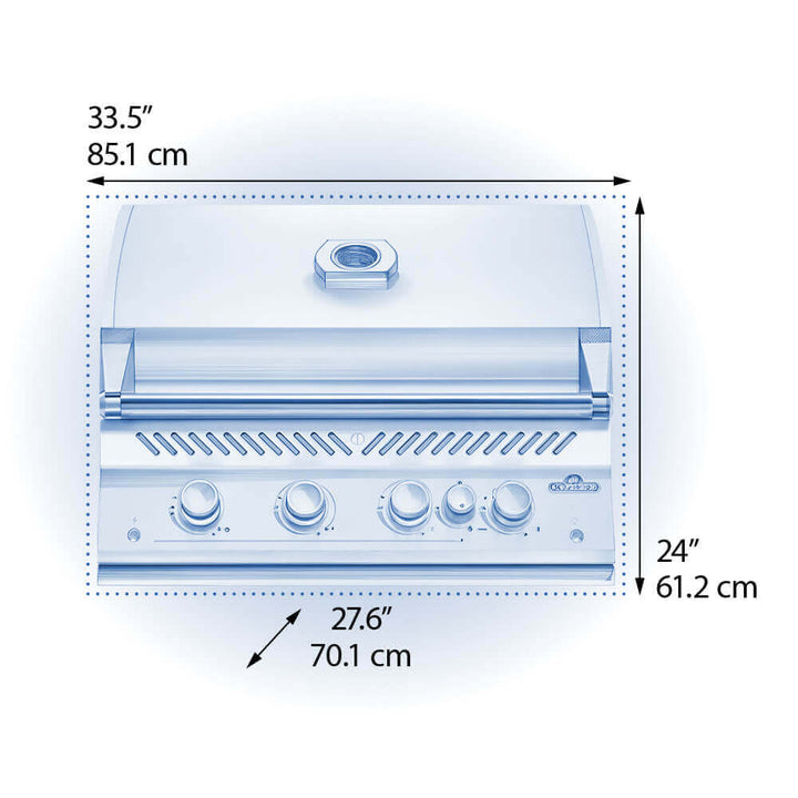 Napoleon Built-In 700 Series 32 with Infrared Rear Burner 5 Burners - BIG32RBPSS-1