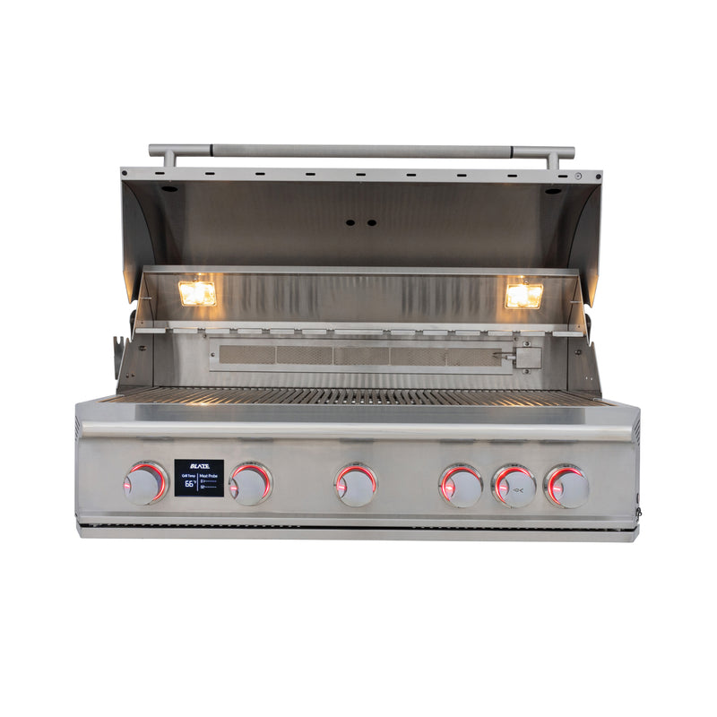 Blaze LTE PRO 40-Inch 5-Burner Built-in Gas Grill w/ Digital Temperature Screen & Rear Infrared Burner - BLZ-5LTEPRO-LP(NG)