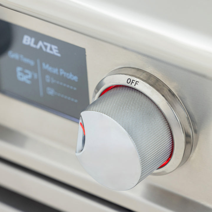 Blaze LTE PRO 40-Inch 5-Burner Built-in Gas Grill w/ Digital Temperature Screen & Rear Infrared Burner - BLZ-5LTEPRO-LP(NG)
