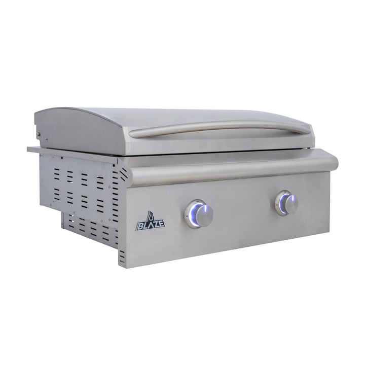 Blaze LTE+ 30-Inch Built-in Gas Griddle w/ Lift-Assist Hood - BLZ-GRIDDLE-LTE3-LP(NG)