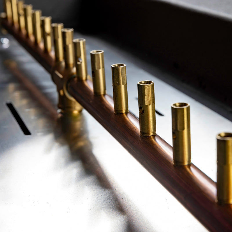 Blaze 60 Inch Rectangular Concrete Gas Fire Pit Table in Phantom