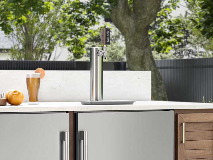 Zephyr Presrv 24" Outdoor Kegerator & Beverage Cooler - PRKB24C01AS-OD