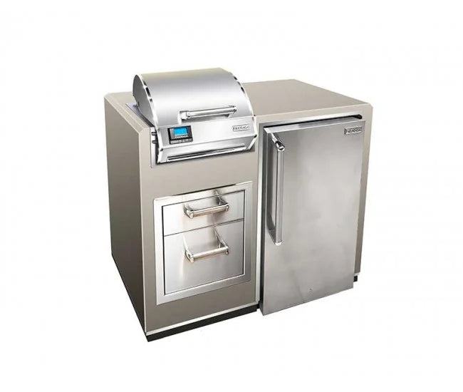 Fire Magic Electric Grill Island Bundle with Refrigerator - ID251-R-44SM