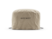 Beige pot cover with 'Gozney' branding on a white background